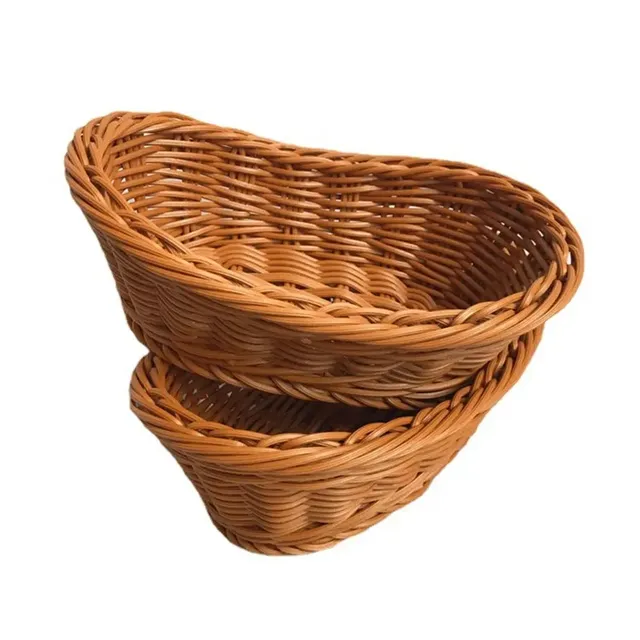 Panier de rangement de cuisine en rotin – vue 6