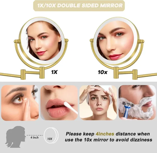 Miroir de salle de bain tactile – vue 3