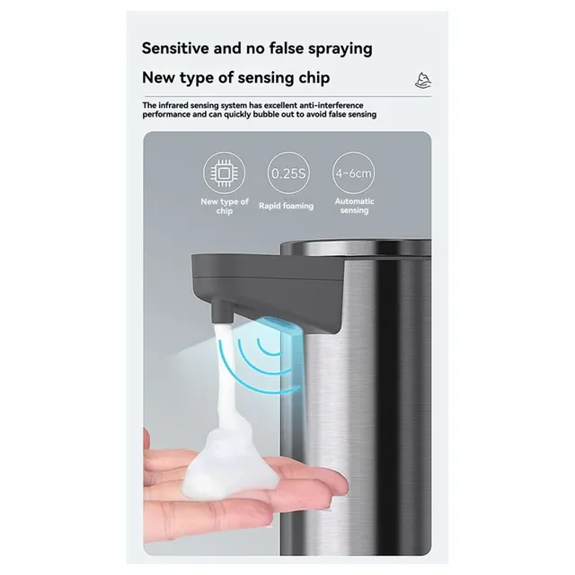 Distributeur savon automatique inox brossé détecteur… – vue 5