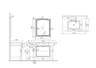 Meuble vasque mural moderne gris clair perle plan quartz… – vue 4