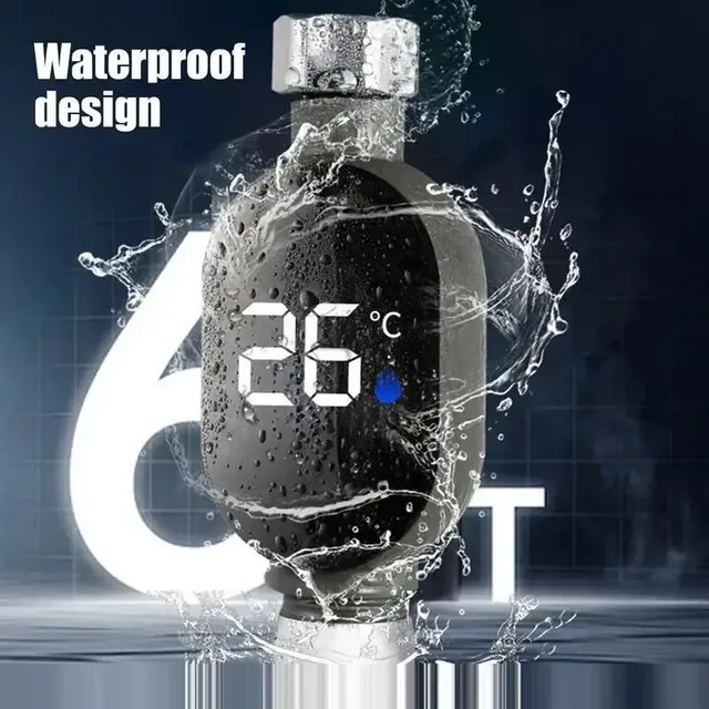 Thermomètre de douche d'eau avec affichage LED 0 ℃ ~99 ℃… – vue 4