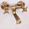 Robinet mural mélangeur laiton brossé bronze antique… – vue 5