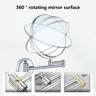 Miroir télescopique rond chromé Double face sans… – vue 6