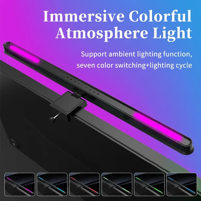Rvb écran d'ordinateur lumière LED moniteur d'ordinateur… – vue 4