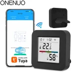 Tuya Smart-Télécommande IR universelle avec capteur de température et d&rsquo;humidité, pour climatiseur, TV, AC, Alexa, Google Home, Yandex