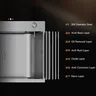 Évier de cuisine en acier inoxydable 304 – vue 3