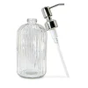 Distributeur de savon en verre transparent pour salle de bains, recharge vide, sous-bouteille de détergent, désinfectants pour les mains, Gel douche, bouteilles de shampoing