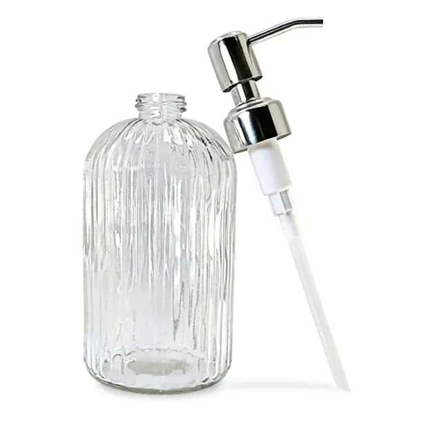 Distributeur de savon en verre transparent pour salle de…