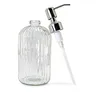 Distributeur de savon en verre transparent…