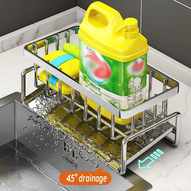 Porte-éponge de cuisine en acier inoxydable – vue 5