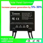 Optimiseur de puissance photovoltaïque, entrée 600W 60V, surveillance du panneau solaire en temps réel IP68, limitation de tension et prévention des points chauds