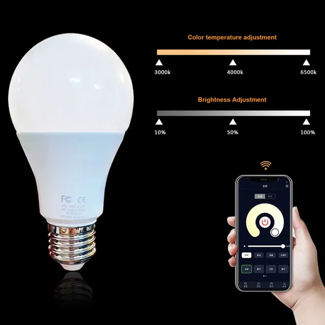 Ampoule LED intelligente connectée E27 dimmable…