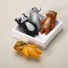 Poignée de meuble en céramique en forme d'animal pour… – vue 3