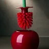 Brosse de toilette en forme de cerise avec support – vue 2