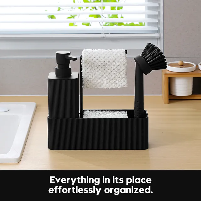 Distributeur de savon de cuisine noir mat-Include… – vue 2