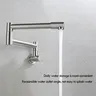 Robinet pliant télescopique de cuisine mural – vue 1