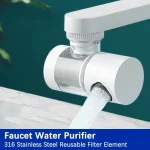 Purificateur d&rsquo;eau du robinet, remplacement lavable, filtre de robinet de cuisine, économie d&rsquo;eau, buse d&rsquo;aérateur, filtre de robinet, fixation de salle de bains