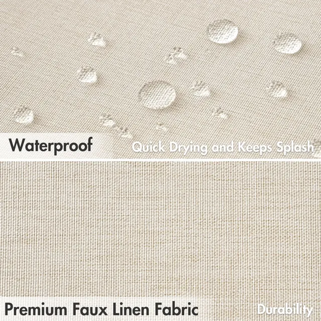 Rideau de douche de luxe imperméable épais Imitation lin… – vue 4