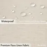 Rideau de douche de luxe imperméable épais Imitation lin… – vue 4