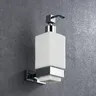 Distributeur savon mural céramique pompe chromée support… – vue 3
