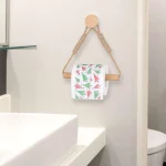 Porte-papier hygiénique en bois, accessoires de salle de bains, porte-serviettes en papier sans clous, porte-serviettes triangulaire mural