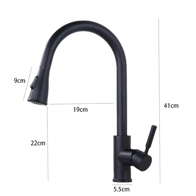 Robinet de cuisine en acier inoxydable 304 – vue 6