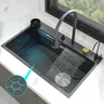 Nouvel évier de cuisine en acier inoxydable avec cascade – vue 5