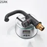 Mitigeur Lavabo Monotrou Bec Haut Col Cygne Bronze Noir… – vue 6