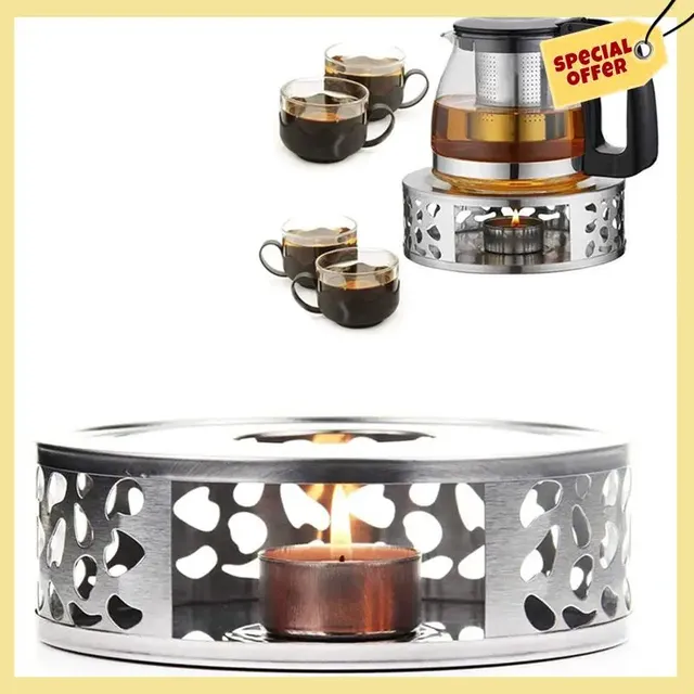 BABQ 2X chauffe-thé chauffe-café en acier inoxydable…