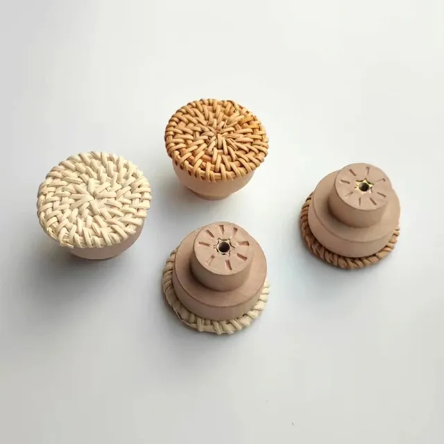 Boutons de commode en rotin Boho – vue 5