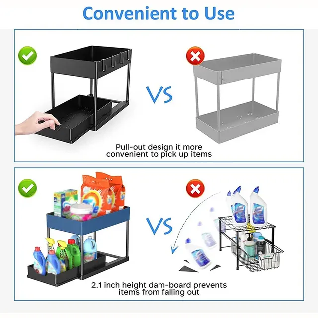 Organisateur rangement sous évier support organisation… – vue 5
