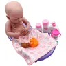 Poupée bébé réaliste silicone bain baignoire rose… – vue 2