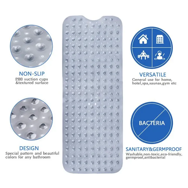 Tapis de douche antidérapant avec ventouses – vue 2