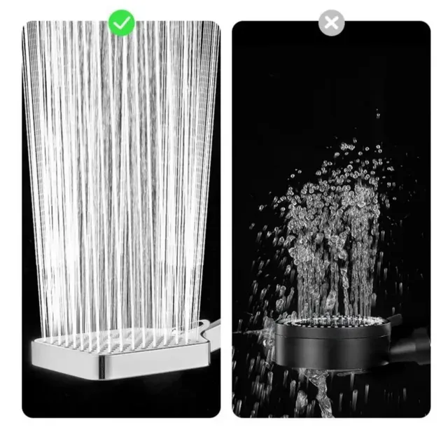 Pommeau douche carré grand débit trois vitesses réglable… – vue 4