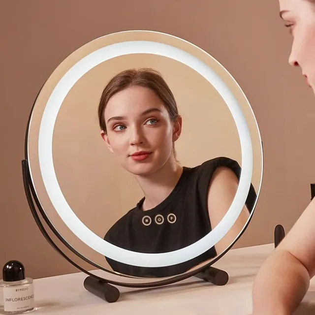 Miroir mural rond à lumière Led – vue 4