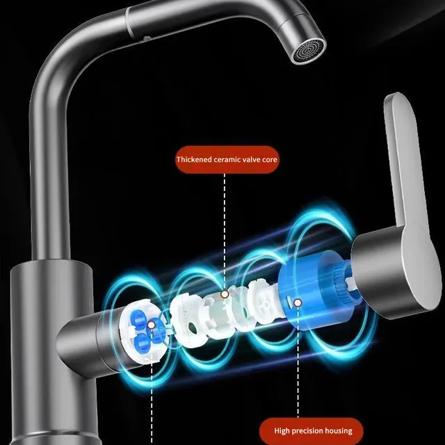 Robinet exquis mélange chaud et froid 360 ° Robinet de… – vue 6