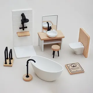 Mini serviette de toilette T1 en bois