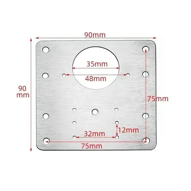 Kit de plaque de réparation de charnière d'armoire – vue 6