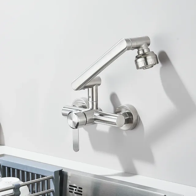 Robinet de cuisine en Nickel brossé – vue 4