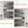 Sèche serviettes mural électrique aluminium laqué gris… – vue 3