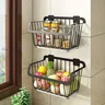 Panier de rangement de cuisine en acier inoxydable – vue 5