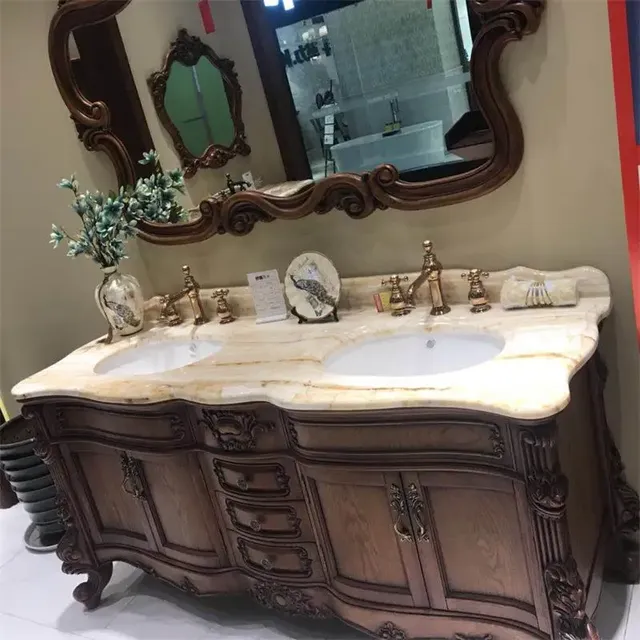 Armoire de salle de bain blanche européenne – vue 4