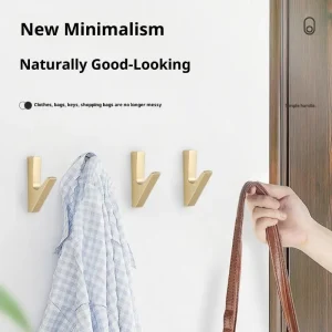 Accessoires de salle de bain crochets muraux porte-manteau mural crochets muraux pour suspendre des vêtements crochet pour sacs cintres dorés pour serviettes de cuisine
