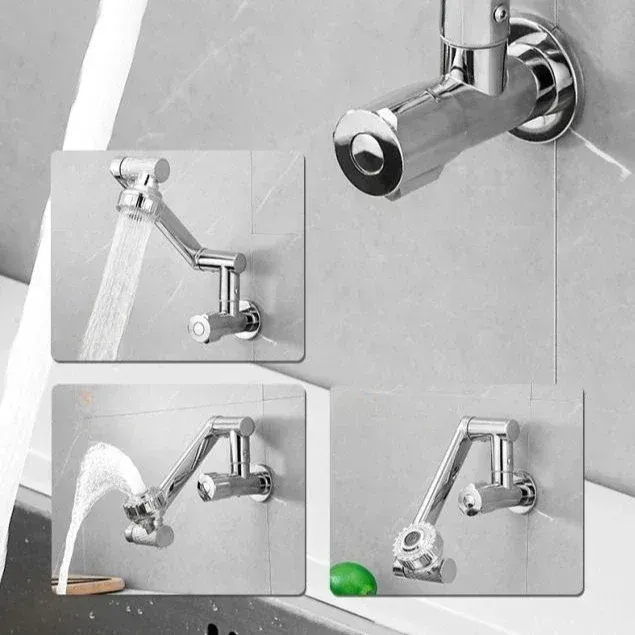 360 ° Robinet de cuisine chromé rotatif – vue 5