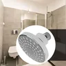 Pommeau douche mural pluie rond chrome ABS buse… – vue 6