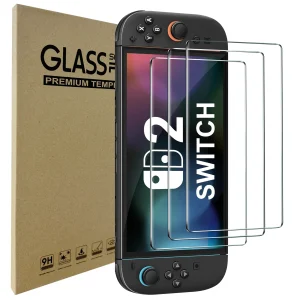 Protecteur d’écran en verre trempé pour Switch Nintendo 2 modèle 2025, accessoires de protection d’écran transparents HD anti-rayures Protecteur d’écran en verre trempé pour Switch Nintendo 2 modèle 2025, accessoires de protection d’écran transparents HD anti-rayures