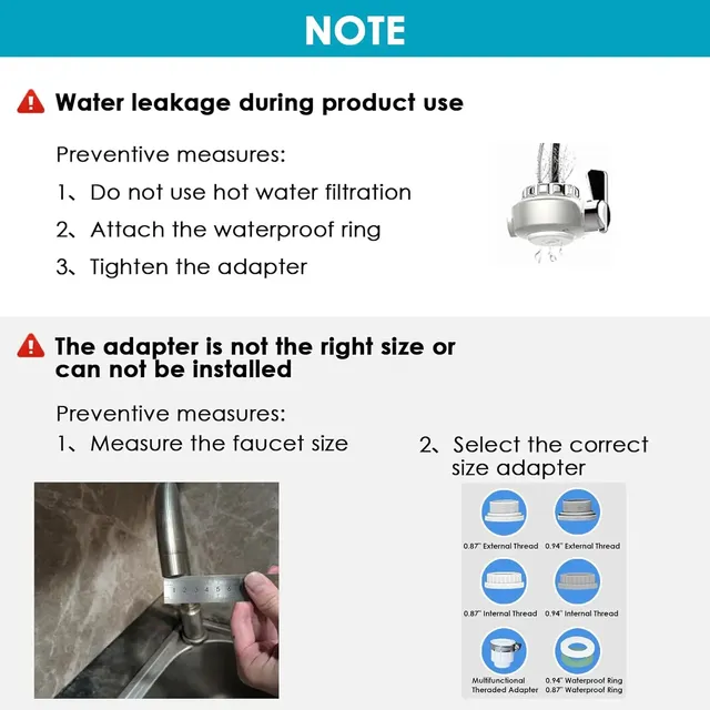 Purificateur d'eau pour robinet d'évier – vue 4