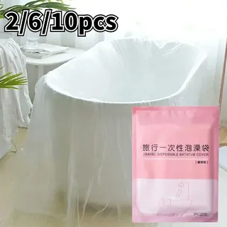 Ensemble de baignoire de grande taille épaissie transparente
