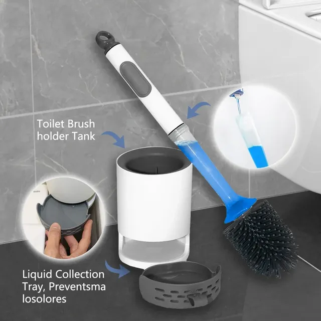 Brosse de toilette en Silicone à pulvérisation d'eau – vue 6