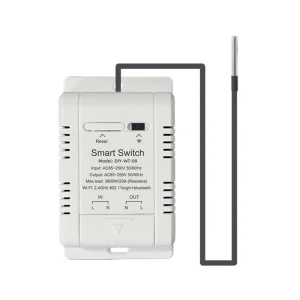 Ewelink interrupteur de température intelligent WIFI 20A avec capteur de température surveillance de la température en temps réel pour salle d’aquarium Ewelink interrupteur de température intelligent WIFI 20A avec capteur de température surveillance de la température en temps réel pour salle d’aquarium